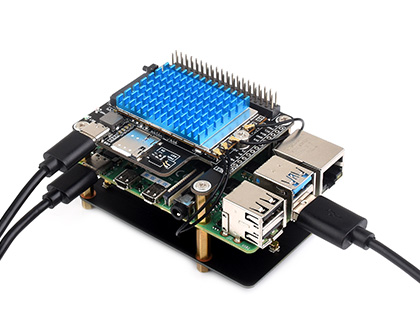 PCIe To 5G HAT for Raspberry Pi 5, connecting to the Raspberry Pi 4B