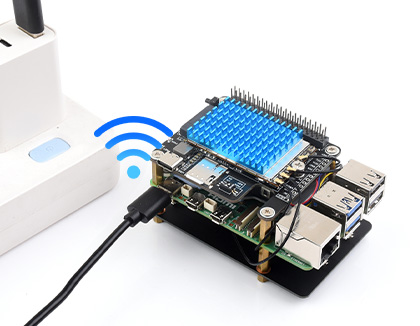 PCIe To 5G HAT for Raspberry Pi 5, individually powered and sharing WIFI