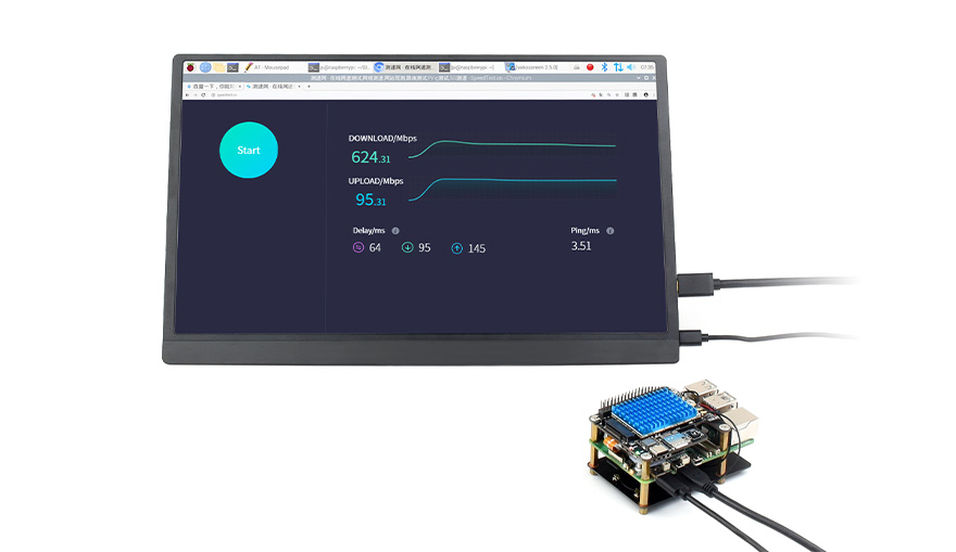 PCIe To 5G HAT for Raspberry Pi 5, supports Raspberry Pi OS