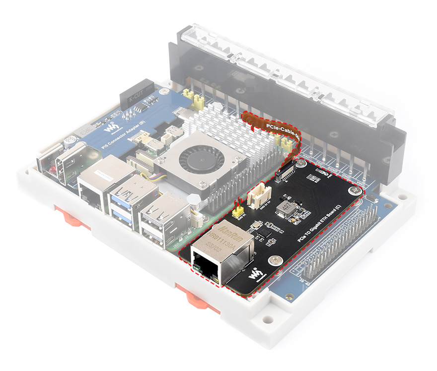 RS232 / RS485 / CAN / CAN FD expansion board, with large internal space