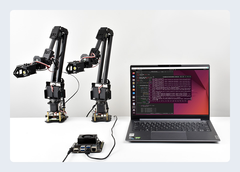 5 + 1 DOF High-Torque Serial Bus Servo Robotic Arm Kit, with multiple Control interfaces