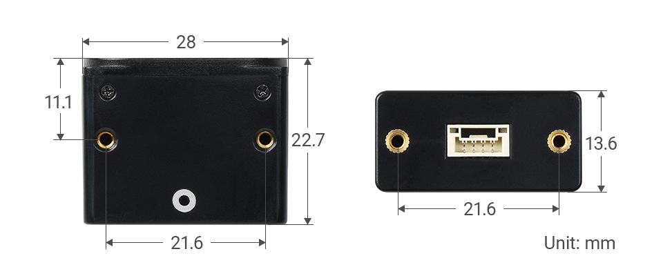 TOF (time of flight) Laser Range Sensor (C), outline dimensions