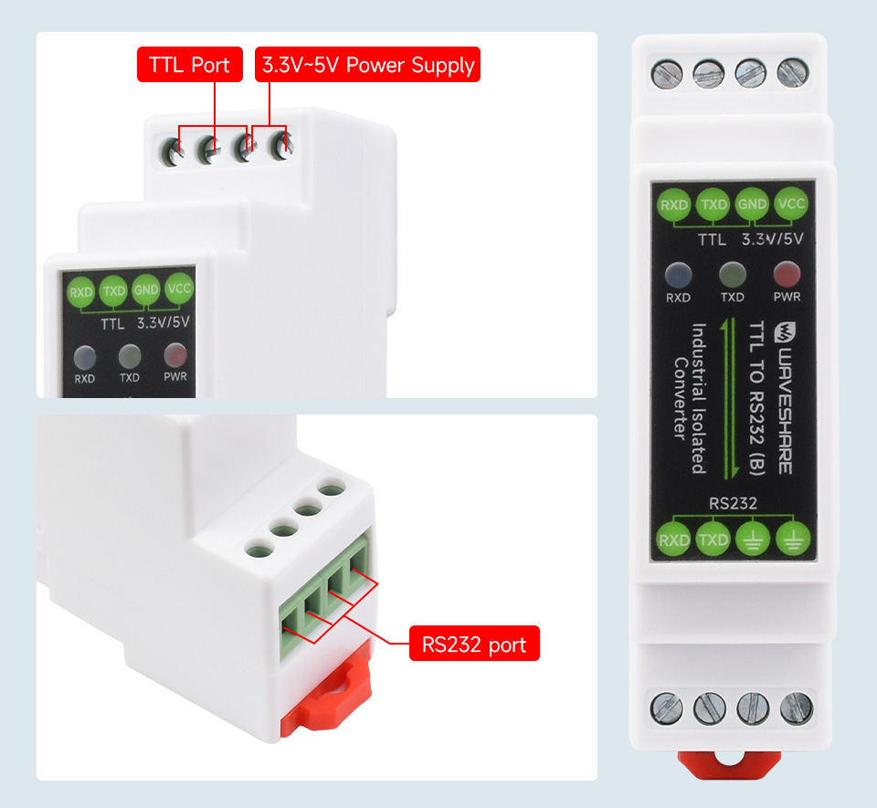 TTL To RS232 converter, interface introduction