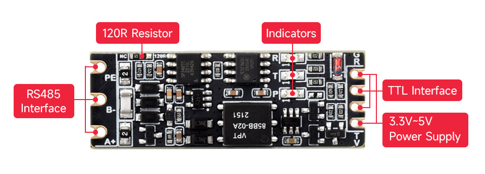 TTL To RS485 (C) converter, interface introduction