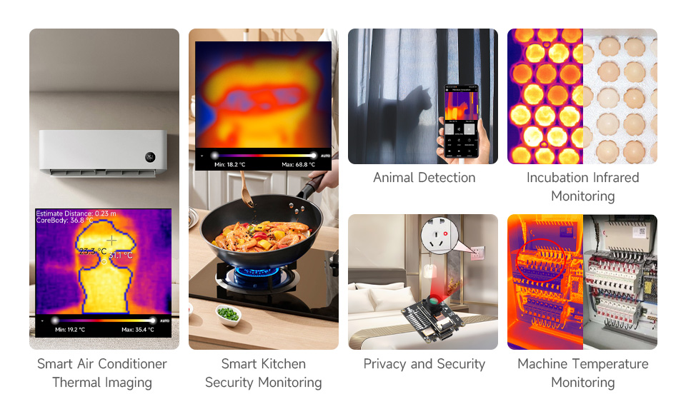 ESP32-S3 IR Thermal Imaging Camera Module, application scenarios