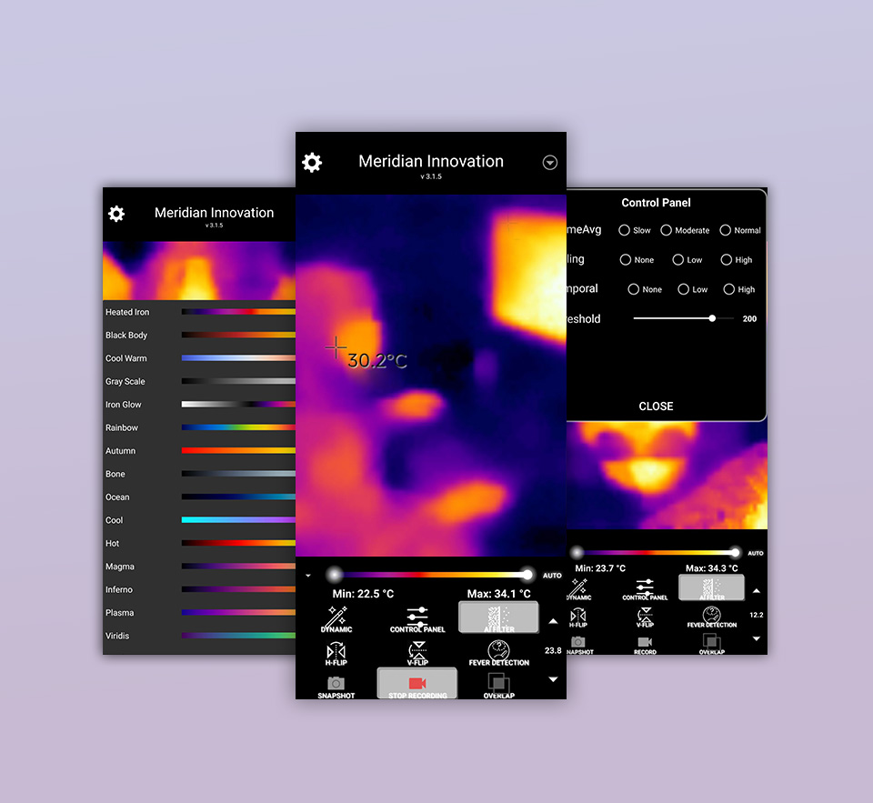 Thermal USB Camera (B), provides App