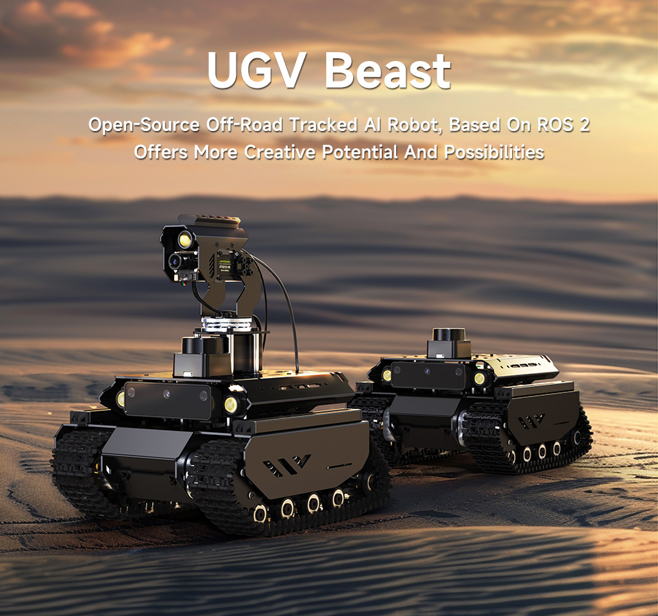 UGV Beast AI Robot, optional for Pan-Tilt Module, usage scenario