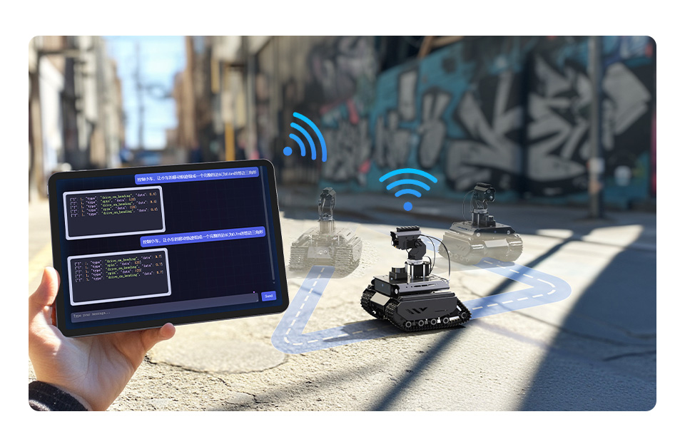 UGV Beast AI Robot, supports natural language interaction