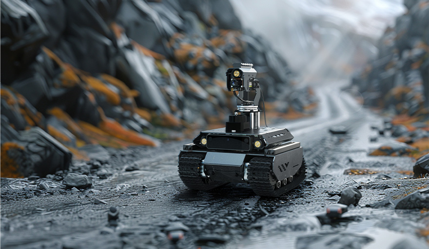 UGV Beast AI Robot, supports driving in complex terrain