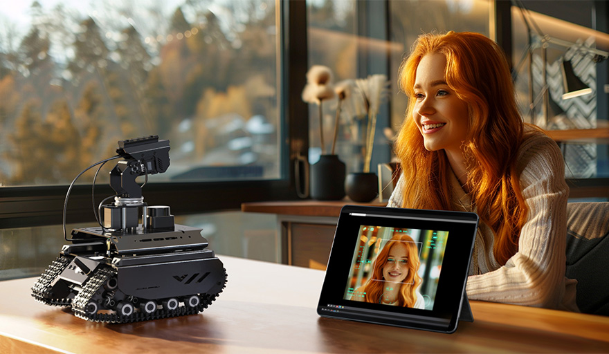 UGV Beast AI Robot face recognition demo