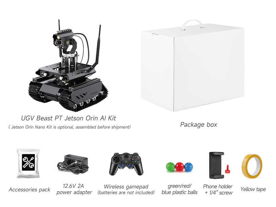 UGV Beast PT Jetson Orin AI Kit