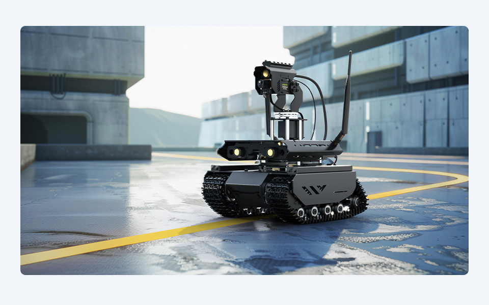 UGV Beast AI Robot for Jetson Orin, vision line tracking demo