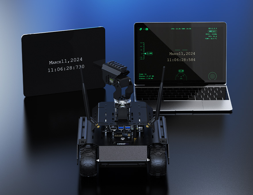 UGV Rover ROS 2 AI robot for Jetson Orin, with real-time wireless transmission support