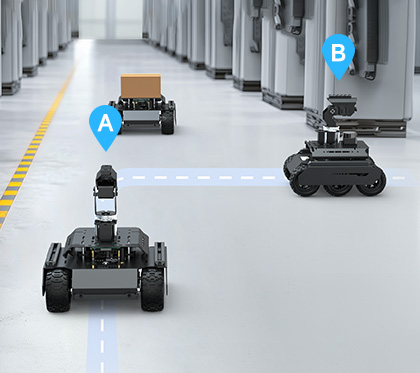 UGV Rover AI Robot ROS2 node moving demo