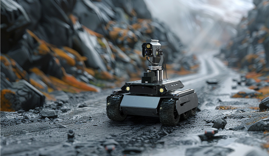 UGV Rover AI Robot, supports driving in complex terrain