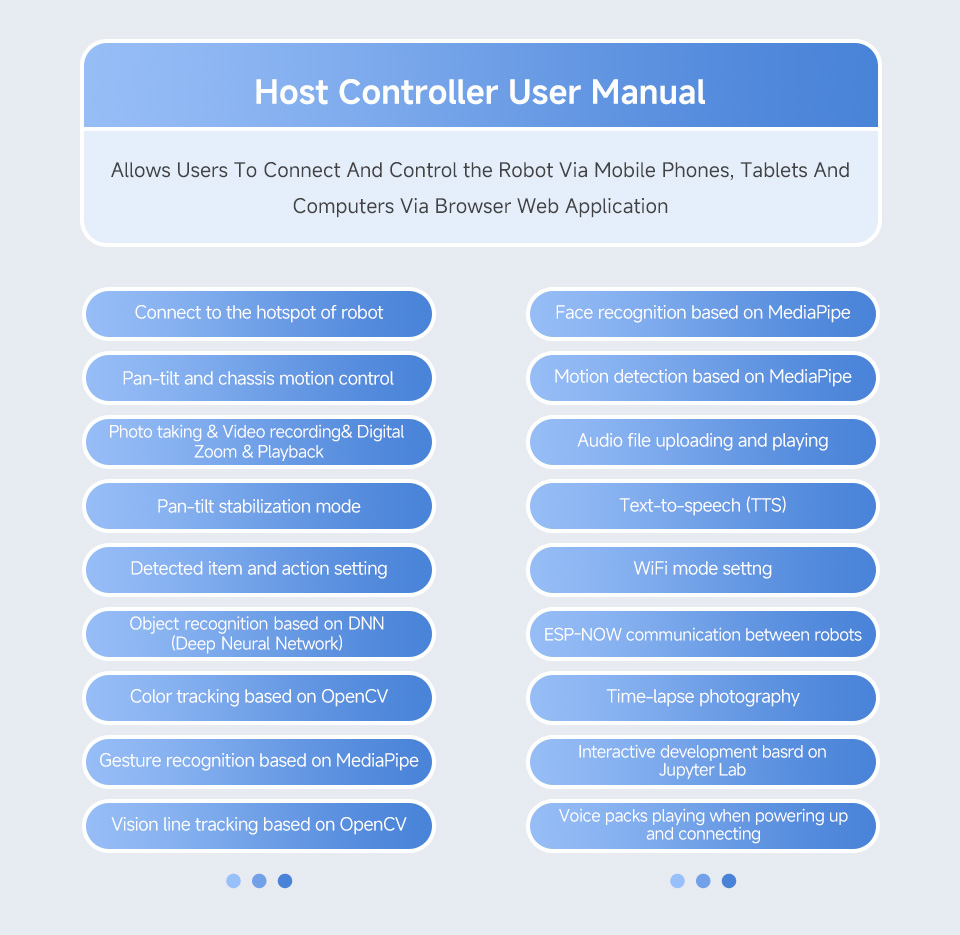 UGV Rover AI Robot host controller tutorials introduction