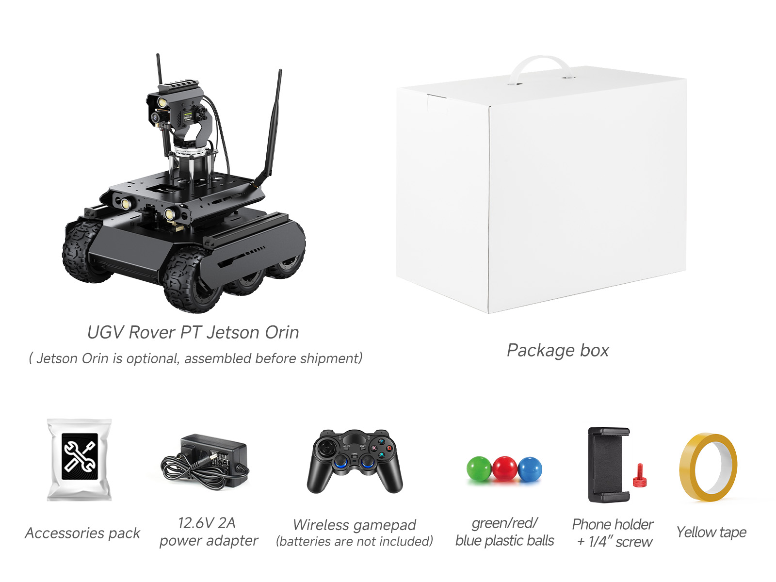 UGV Rover PT Jetson Orin AI Kit