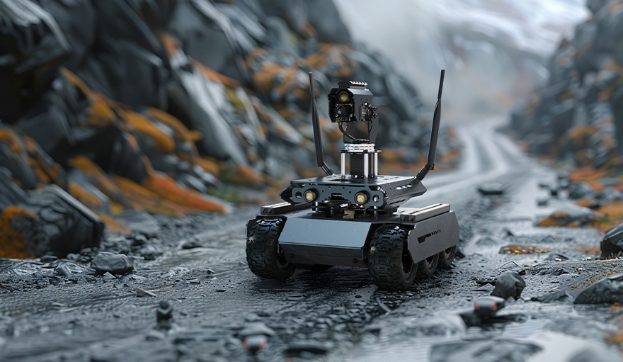 UGV Rover AI Robot for Jetson Orin, supports driving in complex terrain