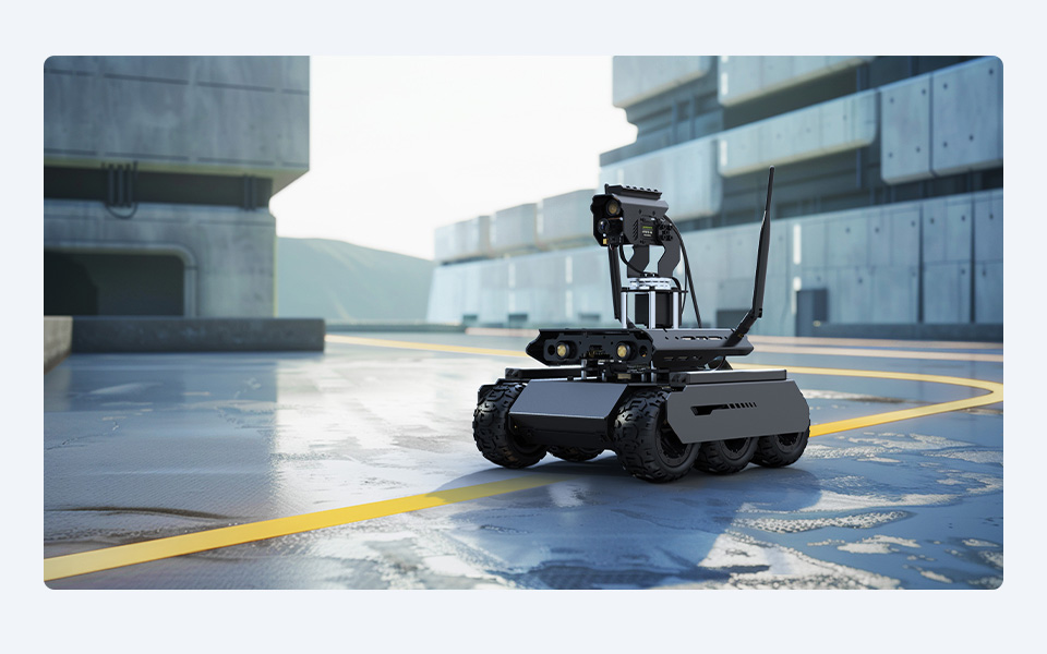 UGV Rover AI Robot for Jetson Orin, vision line tracking demo