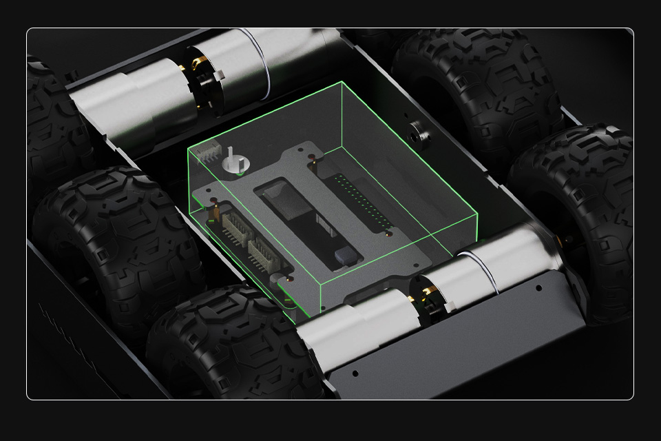 UGV Rover AI Robot for Jetson Orin, with large internal space