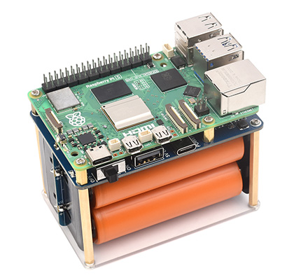 UPS HAT (E) for Raspberry Pi, connecting to Raspberry Pi 5