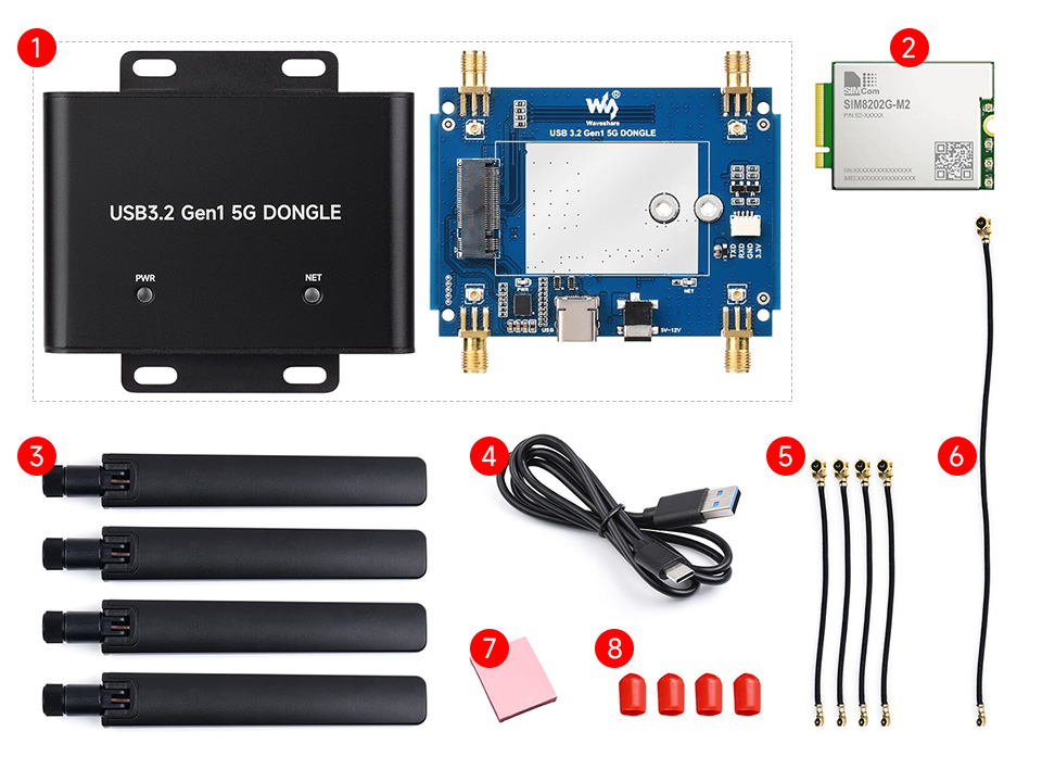 SIM8202G-M2 5G DONGLE (B)