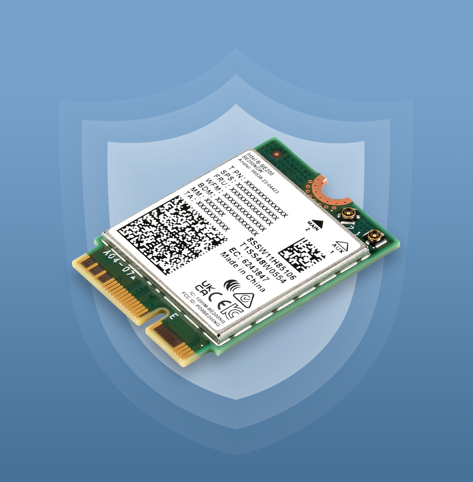 Wireless BE200 NIC, supports WPA4 encryption technology