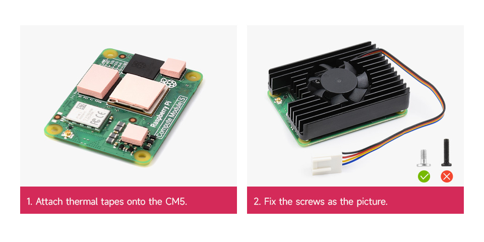 3007 Cooling Fan For CM5, install FAN to CM5