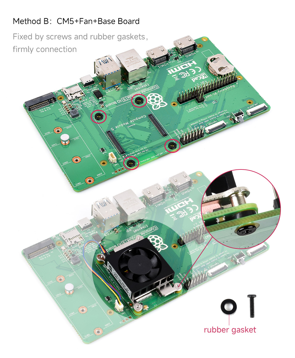 CM5 3007 cooling fan, how to install step 2