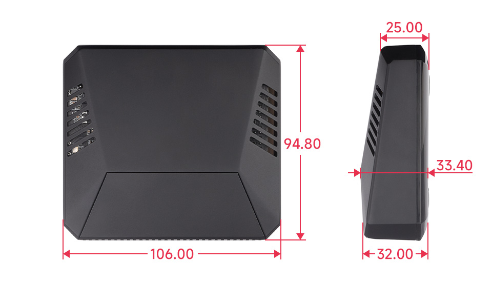 PI5-CASE-ARGON-ONE Outline Dimensions