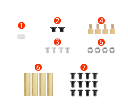 screws for Pi5 Assembly instruction