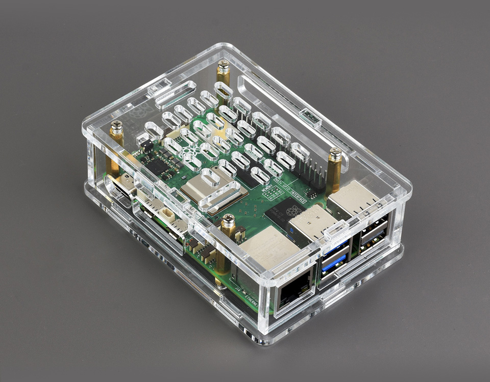 Raspberry Pi 5 Case with Active Cooler, ABS Case for Raspberry Pi 5 4GB/5GB  (5BC)