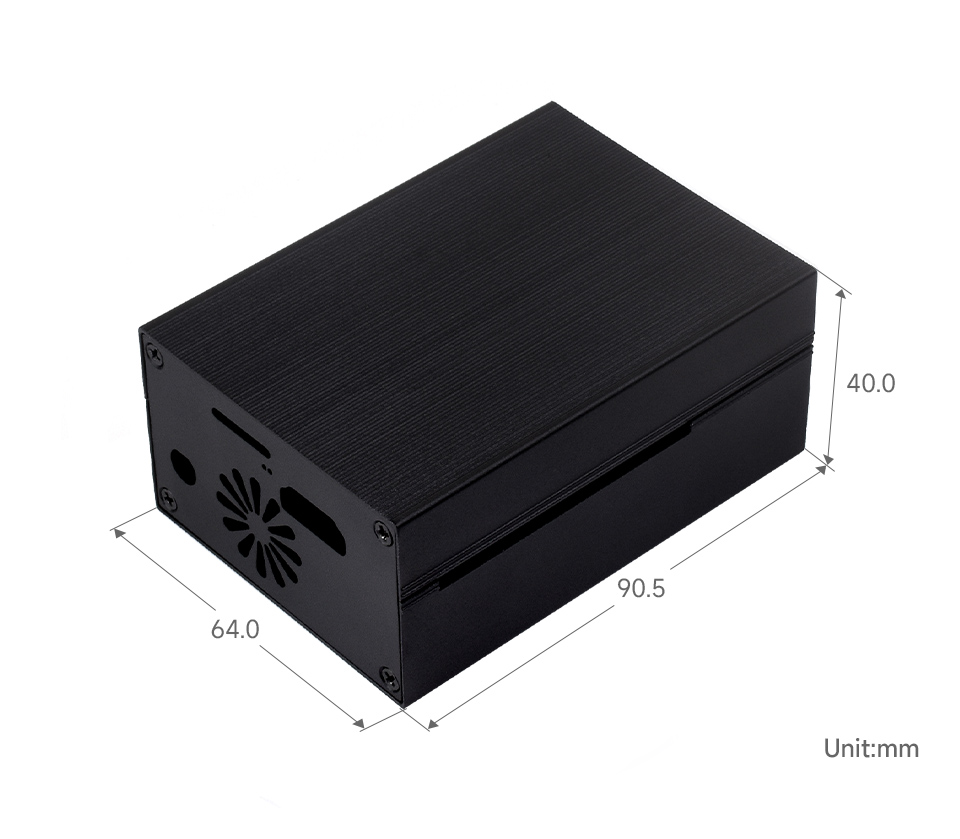 Aluminum Cooling Case for RDK X3, outline dimensions