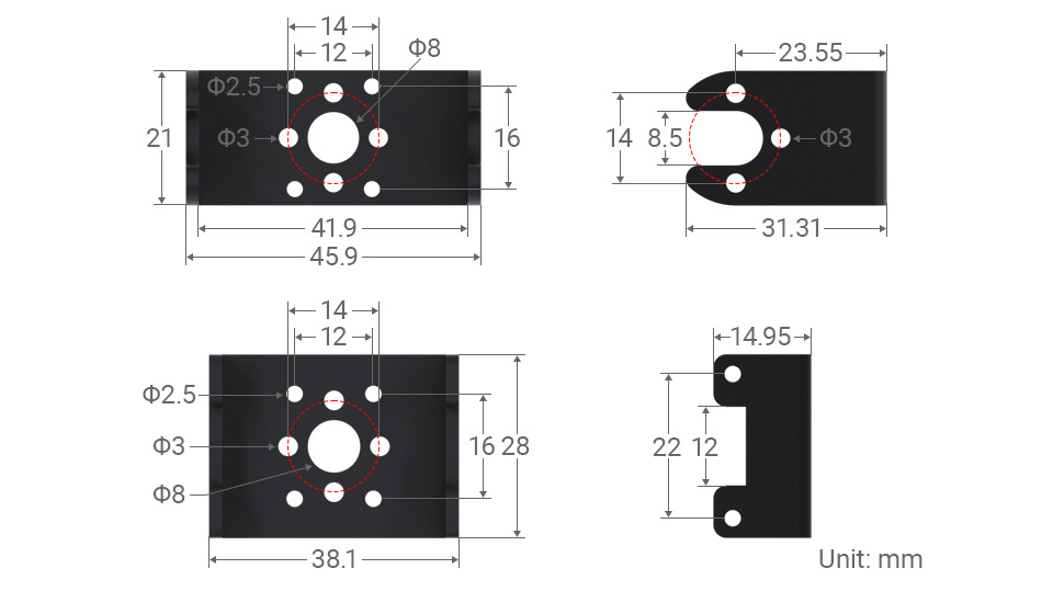 RSBL45-24 Servo Motor, outline dimensions 2