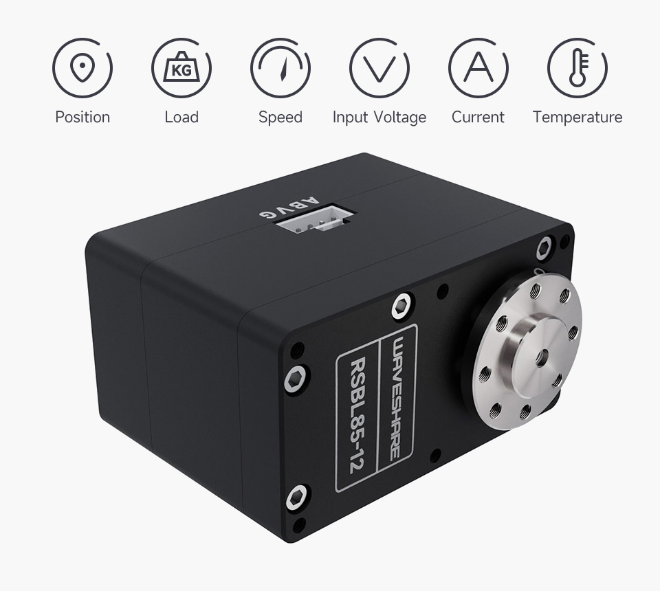 RSBL85-12 / RSBL85-24 Servo Motor, supports closed-loop feedback with real-time protection