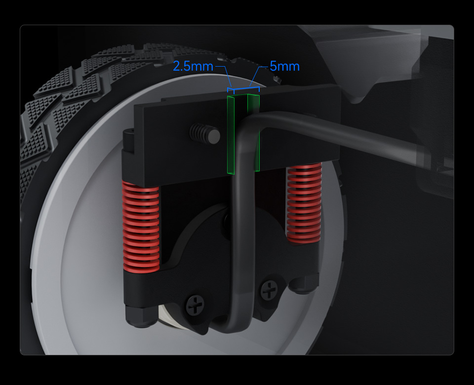 UGV Suspension (B), reserved wiring slot