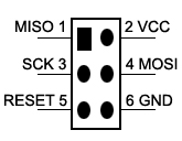 6-pin ISP header pinout