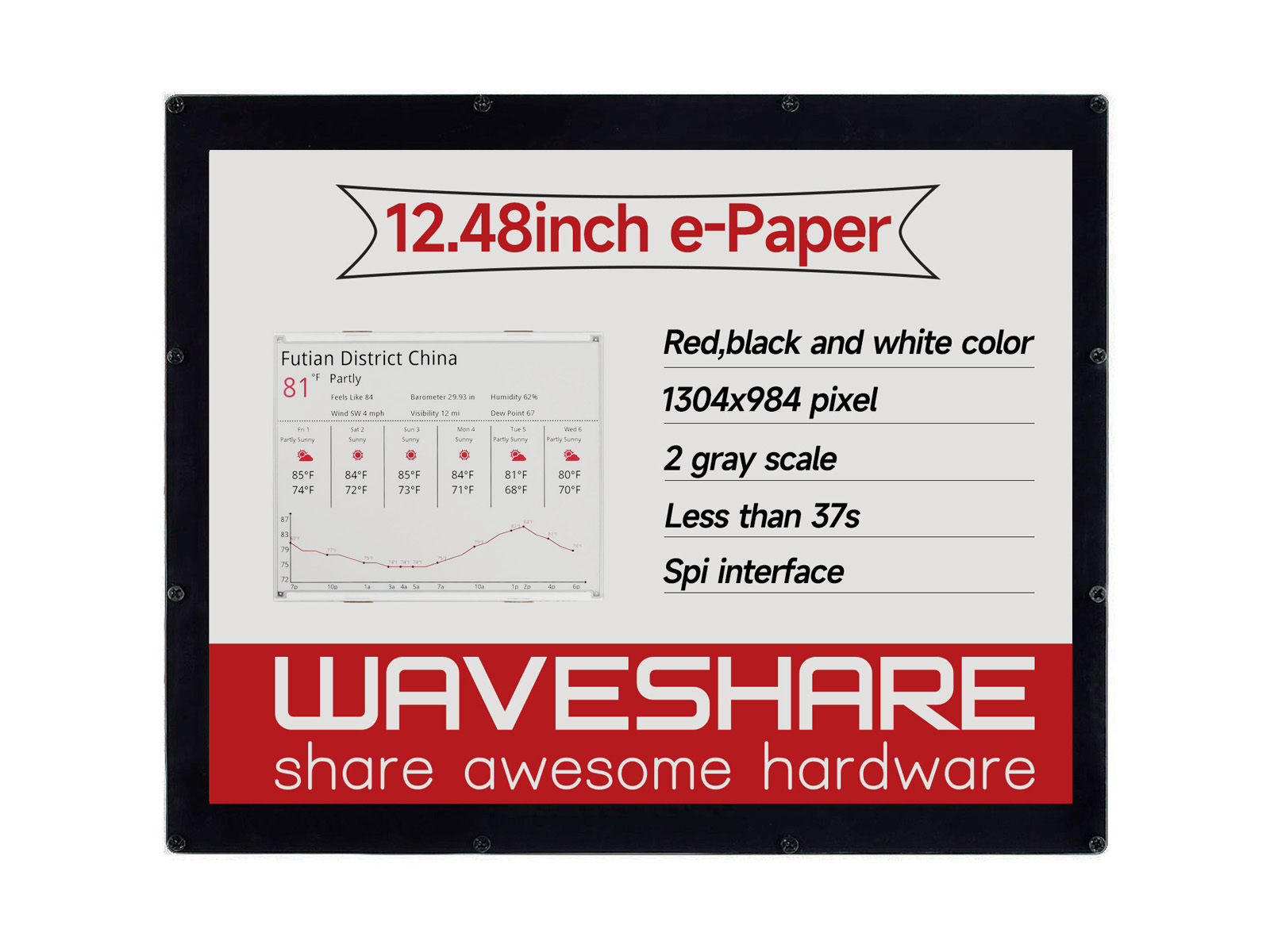 12.48inch e-Paper Module (B) - Waveshare Wiki