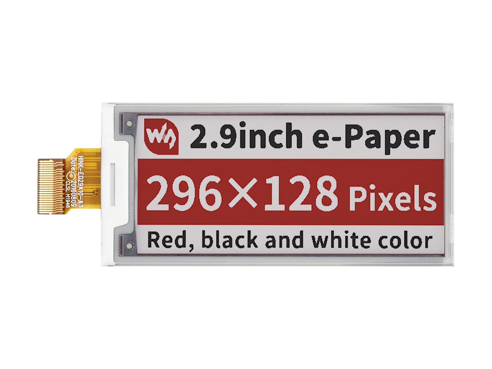 Waveshare 2.9inch Flexible E-Paper E-Ink Display for Raspberry Pi Pico  296×128