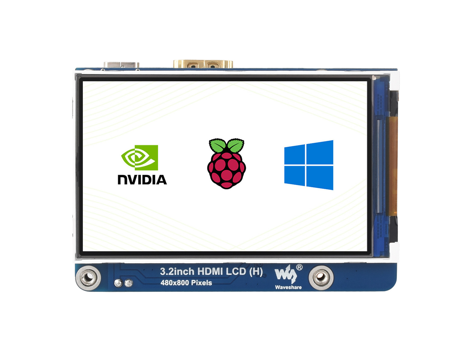 3.2inchHDMIIPSLCDDisplay(H),480×800,AdjustableBrightness,NoTouch