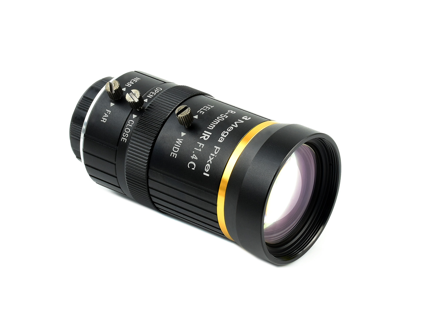 Quality Industrial Zoom Lens, 8-50mm Adjustable Focal Length