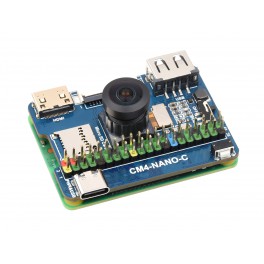 Nano Base Board (C) for Raspberry Pi Compute Module 4, Same Size as the CM4, Onboard 8MP Camera