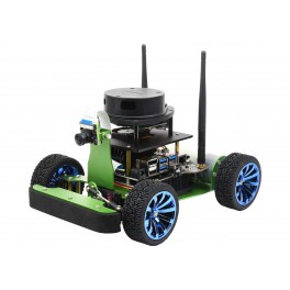 JetRacer Professional Version ROS AI Kit B, Dual Controllers AI Robot, Lidar Mapping, Vision Processing, comes with Waveshare Jetson Nano Dev Kit