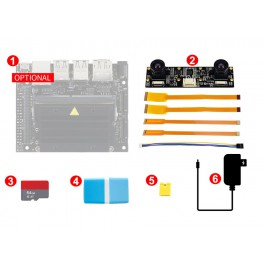 Jetson Nano  Development Pack (Type D), with Binocular Camera, TF Card