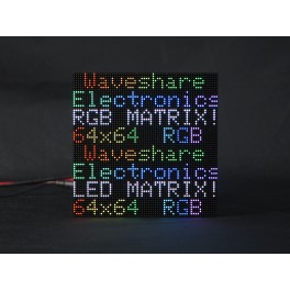 RGB Full-Color LED Matrix Panel, 3mm Pitch, 64×64 Pixels, Adjustable  Brightness