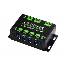 4-Ch USB 3.2 Gen1 HUB, Metal Case With Wall-Mount Support, Driver-Free, Plug-And-Play, Multiple Systems Support