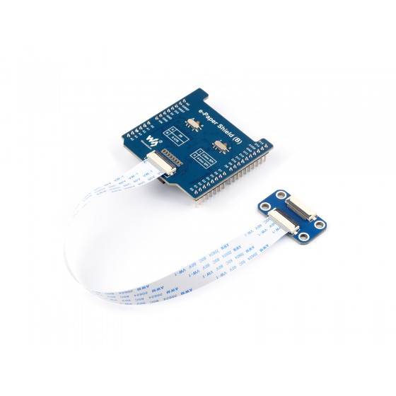 Universal E-Paper Raw Panel Driver Shield (B) For  Arduino, Onboard MX25R6435F Flash Chip, Supports Expanding External RAM