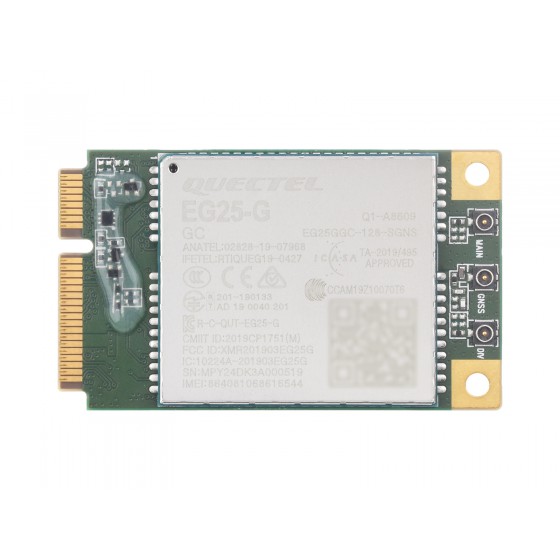 Quectel EG25-G mPCIe Module, LTE Cat 4 module with PCI Express Mini Card form factor, Supports Multiple Wireless Communication Modes