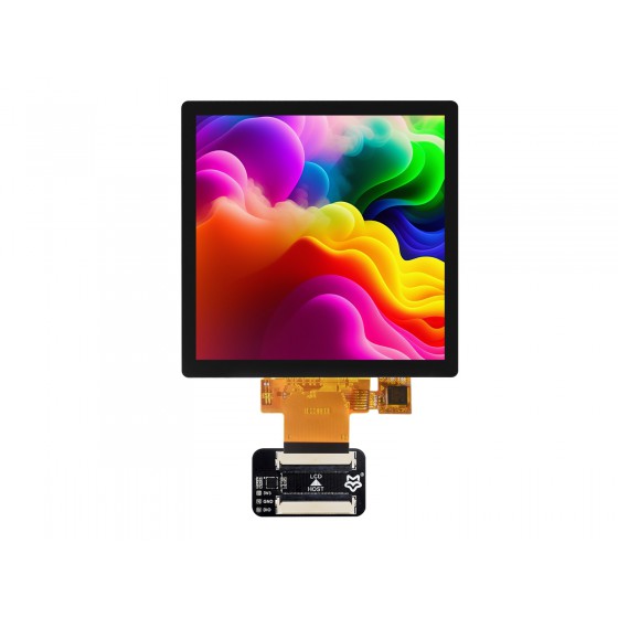4inch IPS Capacitive Touch Display, 480x480 Pixels, RGB Communication Interface, Compatible With Luckfox Pico Ultra Development Board