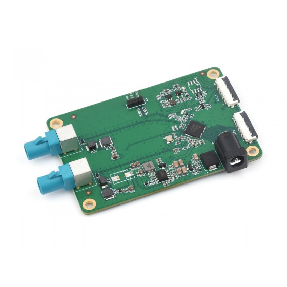 2-Ch GMSL Camera Adapter Board, Equipped With MAX9296A Deserializer, High-Speed And Low-Latency Serial Transmission, Compatible With Jetson Orin